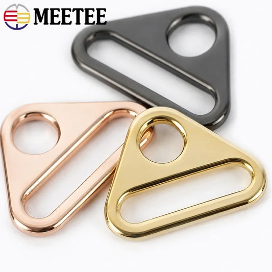 20/50/100Pcs 25mm Zinc Alloy Anti-Slip Triangle Buckles Strap Rings for Bikini Bras Handbags Garment Sewing Hardware Connection Craft