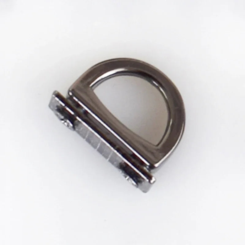 Meetee 10/300Pcs 14mm Metal D Ring Bag Side Clip Buckles Screw Handbag Chain Hanger Hook DIY Strap Hardware Accessories