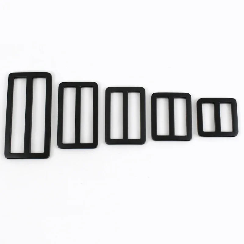 15/400pcs 16-50mm Bags Strap Buckles Metal Slider Tri Glide Adjust Belt Buckle for Webbing Shoes Clothes Leather Part Accessories