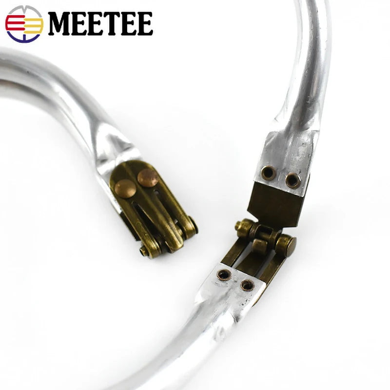 3/100Pcs Metal Kiss Clasp Purse Frame Aluminium Tube Bag Handle Wallet Frames Buckle DIY Clutch Handbag Parts Hardware Accessories