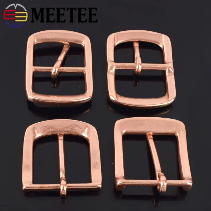 Meetee 1/30pcs 40mm Copper Men's Belt Buckle Head DIY Leather Craft Jeans Trousers Casual Garment Decoration for 38-39mm Belts YK012