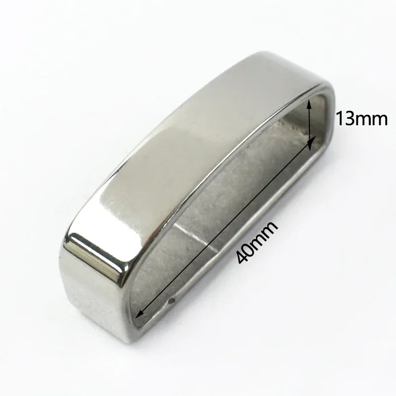3/100Pcs 35/40mm Solid Stainless Steel Metal Ring Belt Loop Buckle Men's Keeper Jeans Clothing Accessories for 34-39mm Belts