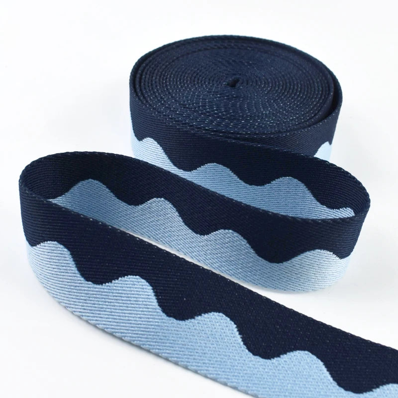 5/150Yards 38mm Nylon Webbing Tapes for Bag Strap Decorative Canvas Ribbons Sewing Bias Lace Trimming Belt Binding Accessories
