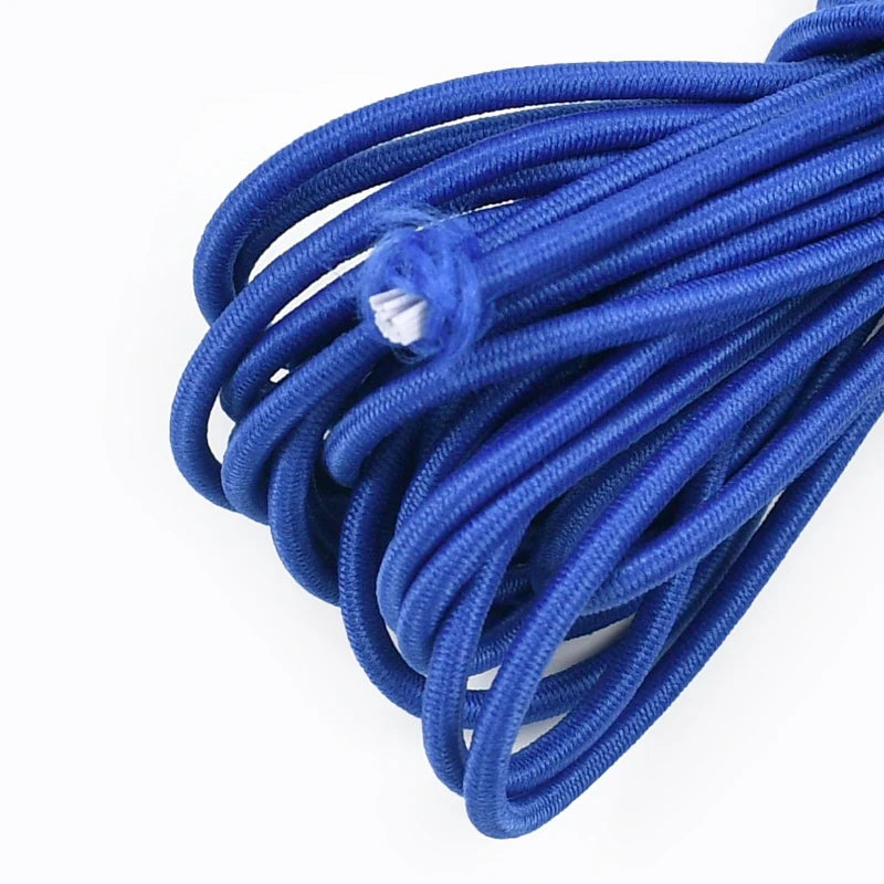 50/100Meters Color 2.5mm Round Elastic Ropes high elasticity rope HairBand Clothes Pants Rubber Band DIY Sewing Accessories