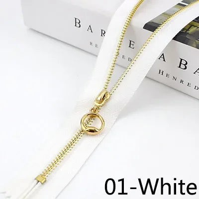 Meetee 20pcs 15-30cm 3# Metal Zipper Closed End Black White Zippers DIY Bag Purse Wallet Shoes Garment Zip Sewing Accessory