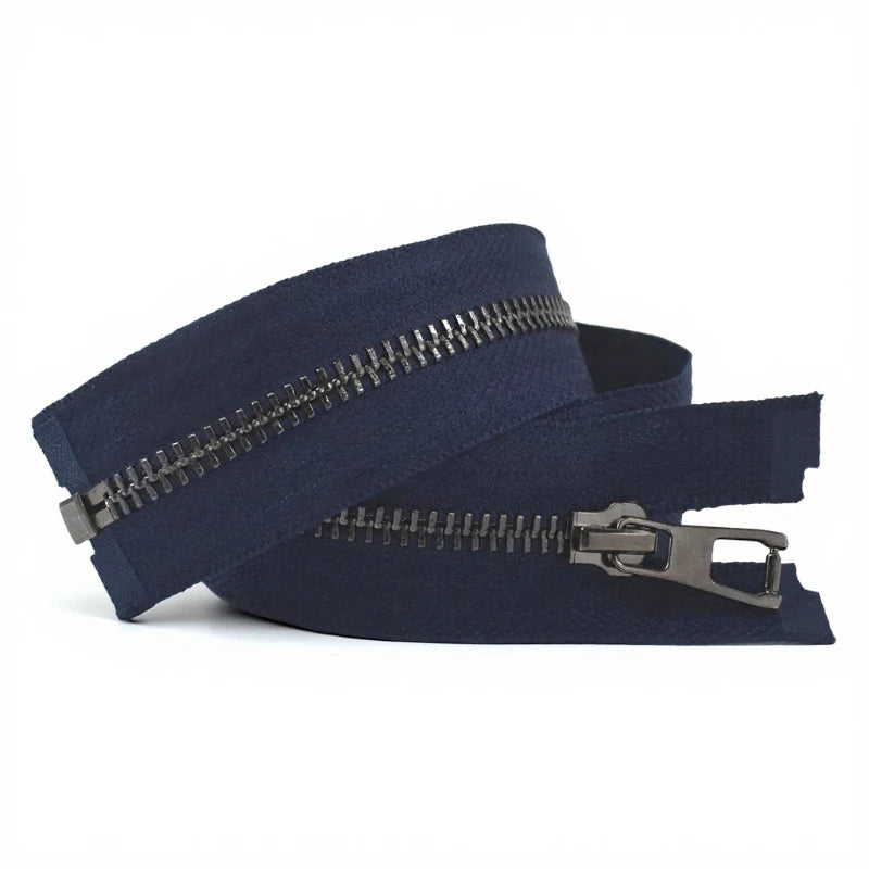 8/200Pcs 5# Metal Zippers 40-80cm Garment Sewing Zip Handbag Open-End Zippers Jacket Down GunBlack Teeth Zips DIY Tailor Supplies