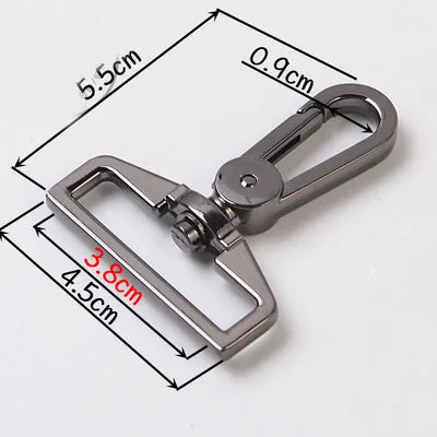 8/200pcs Meetee 25/32/38mm Bags Belt Metal Buckle Carabiner Snap Hook Lobster Clasps Dog Collar Clasp DIY Leathercraft Accessory