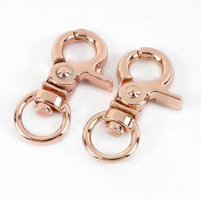 20/600Pcs Mini Carabiner Metal Buckles Swivel Rings Lobster Clasp Lanyards Trigger Spring Snap Hook Hardware Accessories