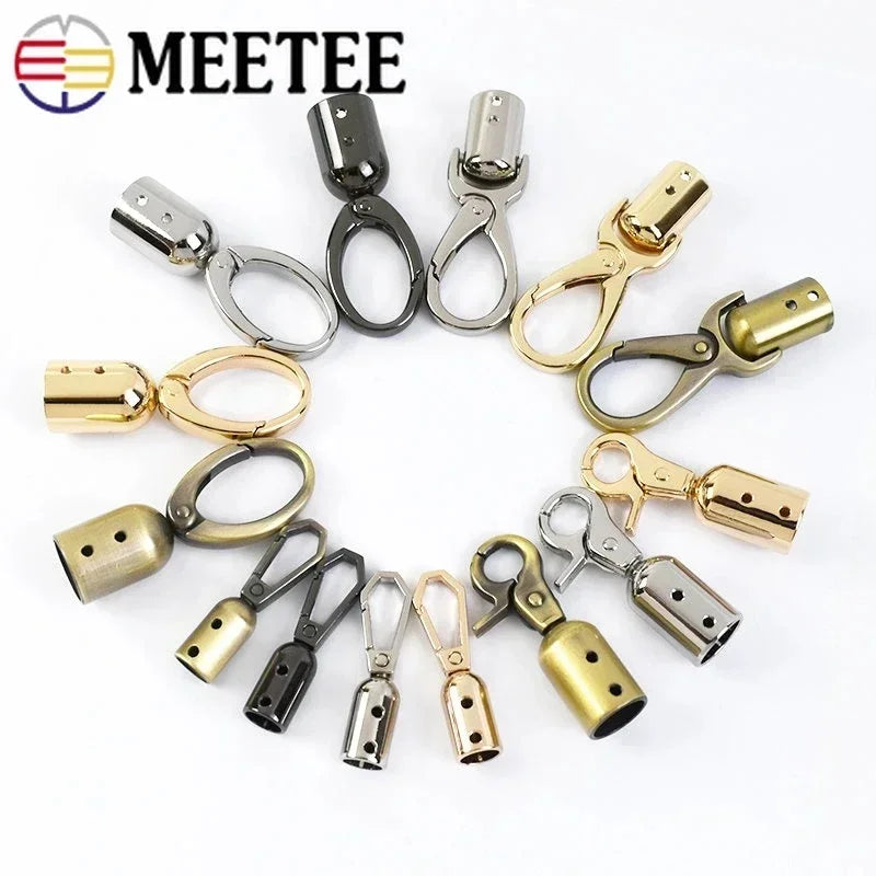 8/300Pcs Meetee Metal Buckles Bag Handle Strap Belt Cap Hook Lobster Snap Clip Clasp Buckle Handbag Hanger Hardware Accessories
