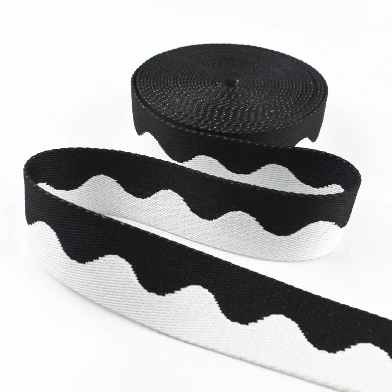 5/150Yards 38mm Nylon Webbing Tapes for Bag Strap Decorative Canvas Ribbons Sewing Bias Lace Trimming Belt Binding Accessories