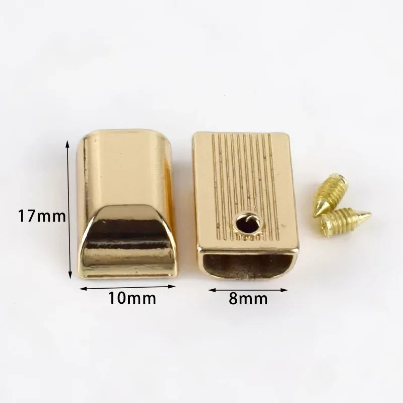 30/600Pcs Meetee Metal Zippers Tail Clip Zips Stopper Plug Head with Screw Bag Wallet Handbag Zip End Clasp DIY Hardware Accessories