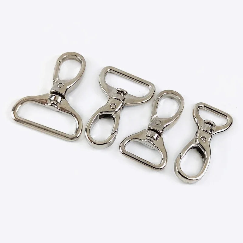 Meetee 10/360pcs 15/20/26/32mm Luggage Hardware Accessory Metal Snap Buckle Bag Strap Swivel Clasp Lobster Hook DIY Keychain Clip