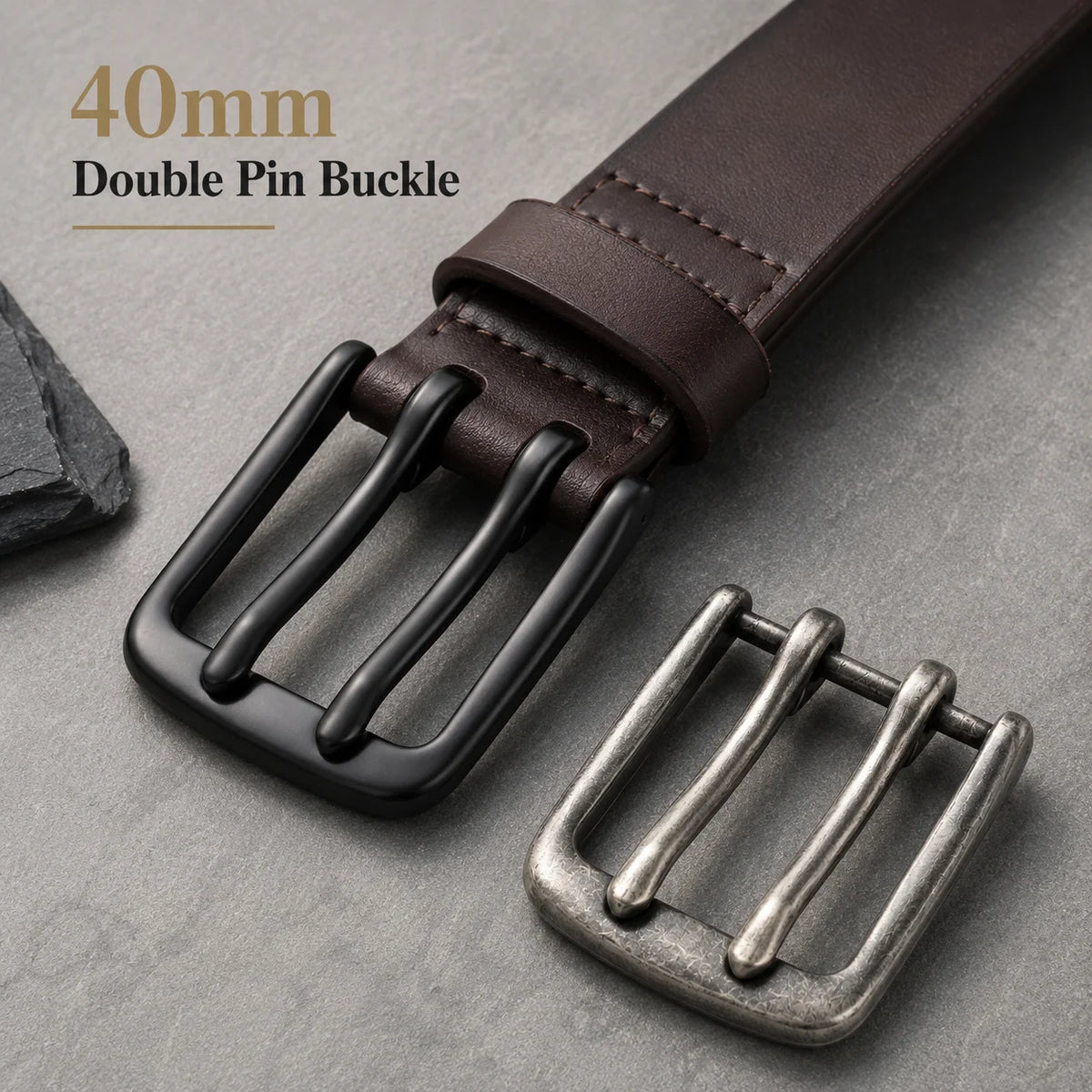 3/100Pcs 40mm Metal Pin Buckle Garment Belt Adjuster Clasp Double Bag Strap Hook Pants Jeans Buckles DIY Sewing Accessories