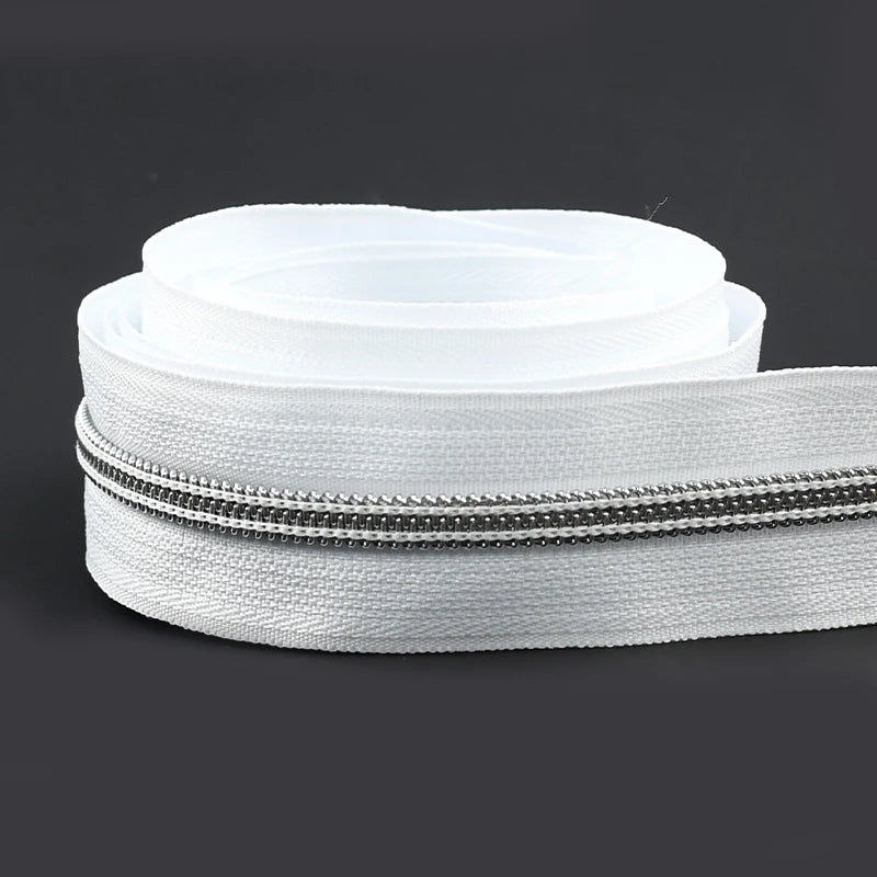 8/300M Sewing Zippers Tapes By The Meter Bag Shoes Nylon Coil Zipper Decorative Roll Bulk Zips Repair Kit DIY Accessories