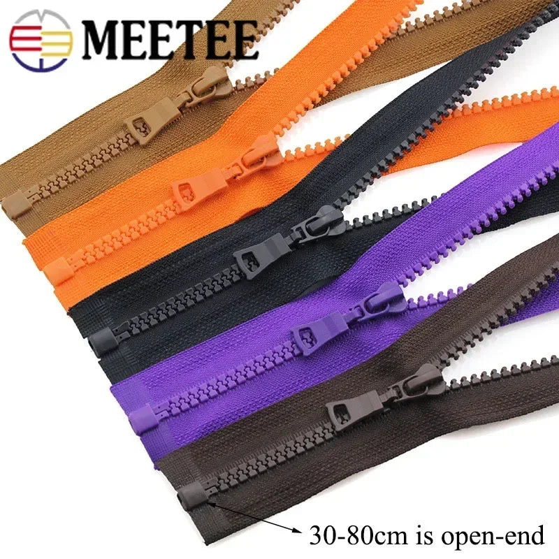 15/430Pcs Meetee 5# Resin Zippers Close-end 15-25cm Open-end 30-90cm Zip Closure Sewing Down Jacket Garment Bags Home Tailor Crafts