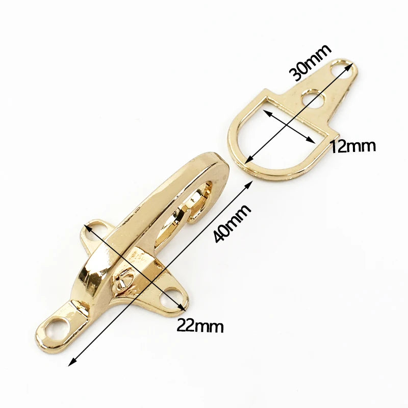 5/200Pcs Fireman Clasp Belt Buckle 4/5cm Metal Buckles Jacket Carabiner Clip Lobster Clasps Toggle Hook Clothing Fasteners