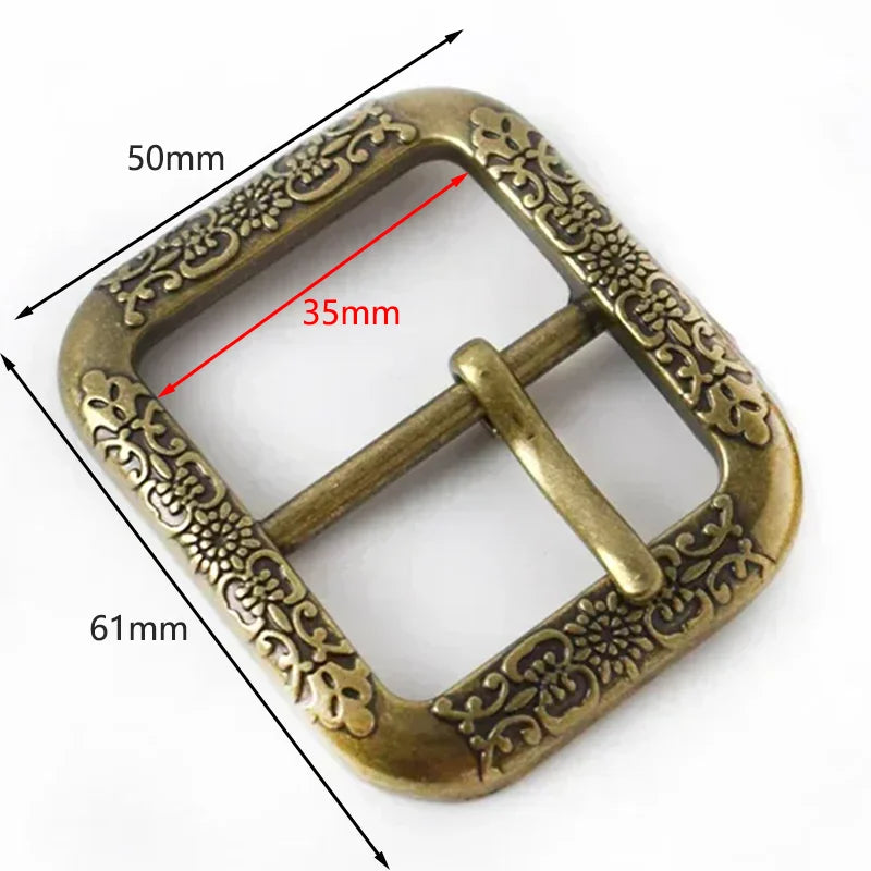 8/200Pcs 20/35/40mm Vintage Ancient Silver Brass Metal Belt Buckles Leather Waistband Adjust Pin Buckle Apparel Fastex Clasp Head