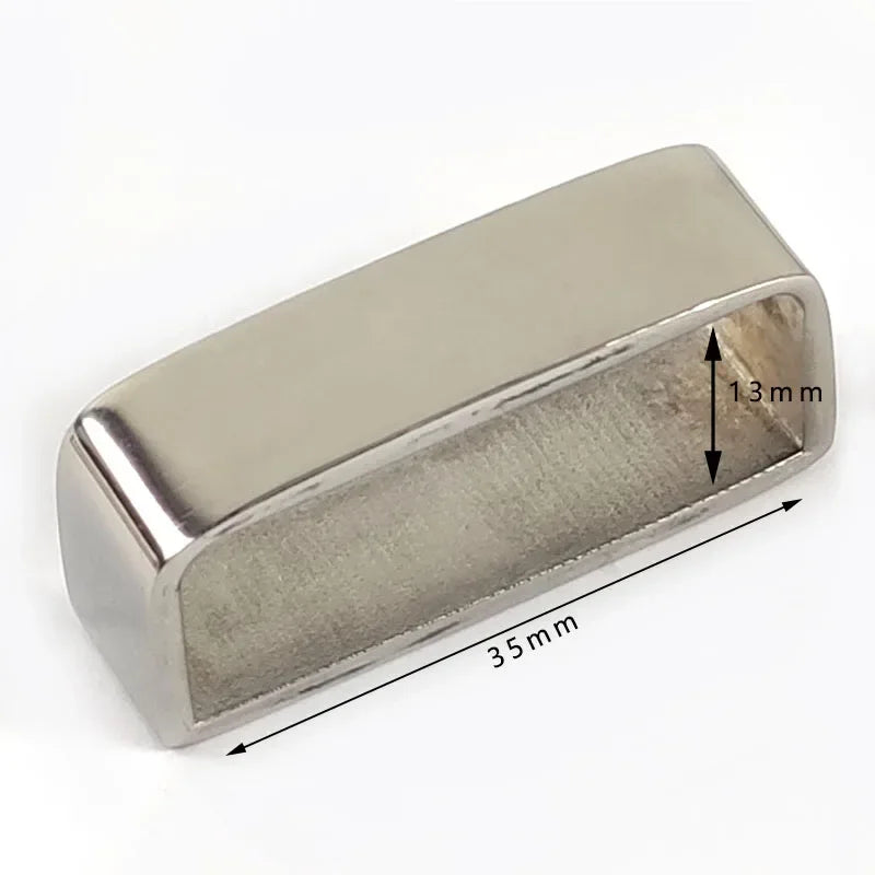 2/70Pcs Meetee 35-40mm Metal Pure Copper Belts Loops Hook Solid Brass O D Ring Belt Buckle for Men's Clothing Craft Hardware Accessories