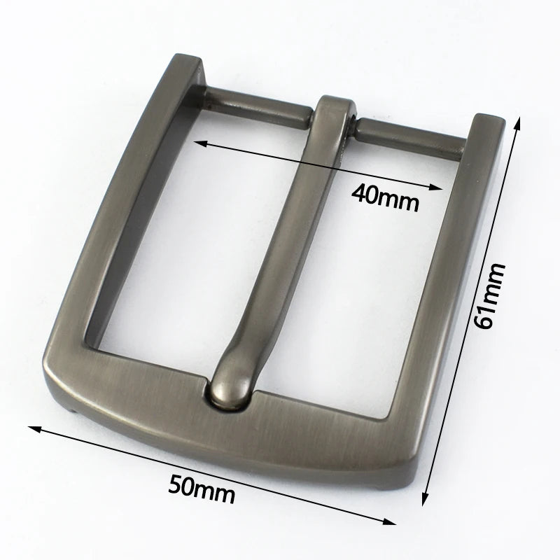 5/130Pcs Men Belt Buckle Metal Single Pin Buckles Jeans Waistband Head Decor for 33-39mm Belts Leather Craft Accessories