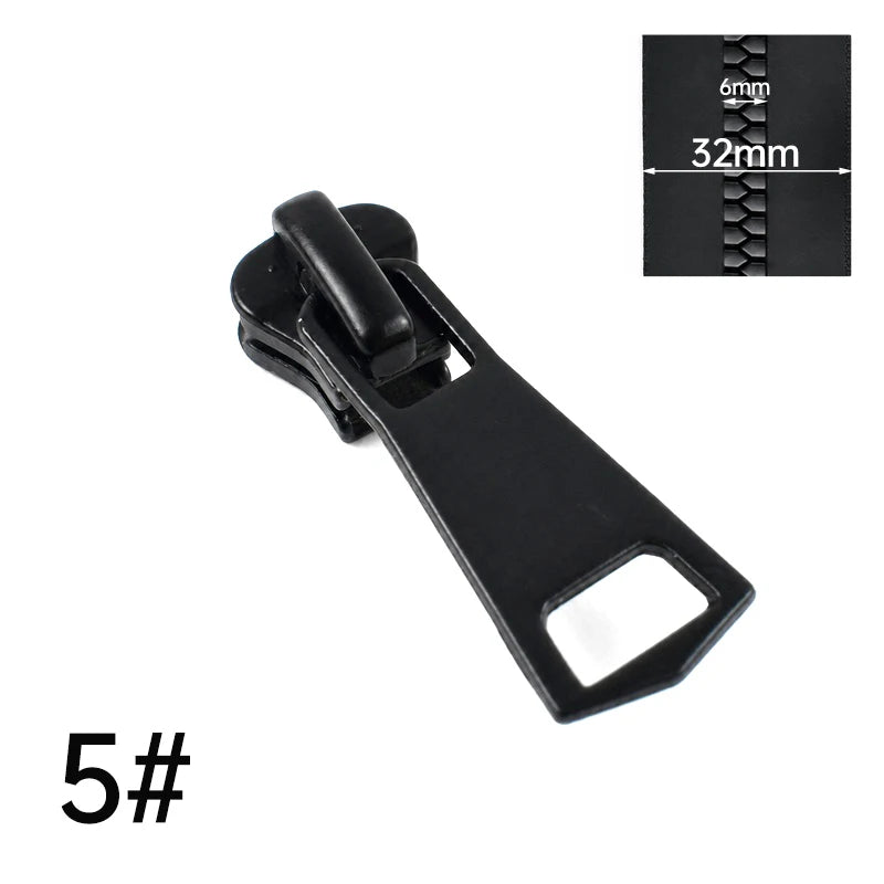 30/700Pcs Meetee 3# 5# 8# 10# 15# Resin Zipper Slider for Sewing Bag Pants Zippers Head Clothing Closure Zip Puller Repaire Kits