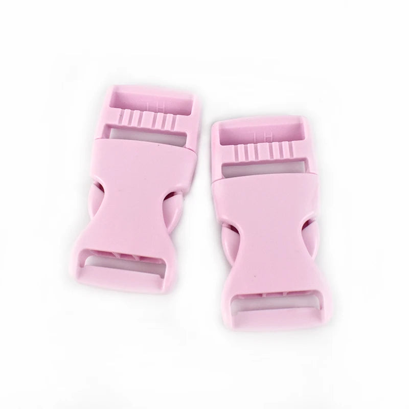 30/600Pcs Meetee 15-38mm Plastic Release Buckles Backpack Strap Hook Clip Safety Pet Collar Outdoor Luggage Webbing Accessories