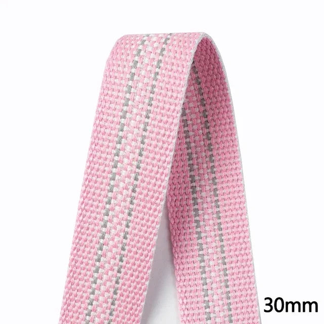 8/200M Polyester Cotton Webbing Strap Tape Jacquard Bag Shoes Backpack Label Ribbons DIY Sewing Biasband Clothing Accessories
