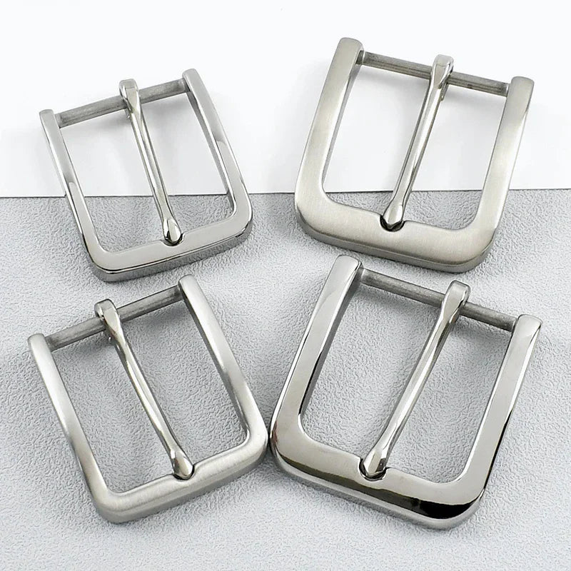 1/40Pcs 35/40mm Meetee Stainless Steel Mens Belt Pin Buckle for DIY LeatherCraft Cowboy Jeans Waistband Head Clothing Sewing Accessories