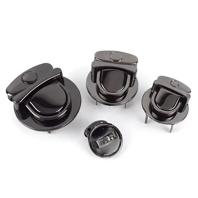 8/200Pcs Metal Round Clasp Turn Twist Lock Buckle for Bag DIY Handbag Clasps Purse Hardware Closure Locks Luggage Accessories