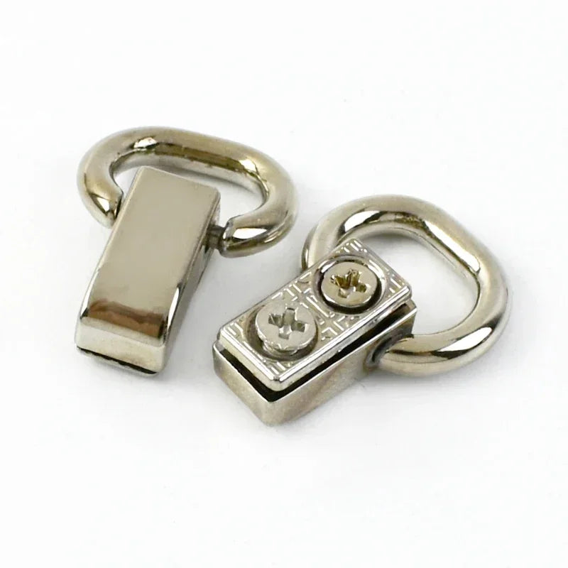 15/400Pcs 11mm Ring Metal Bags Strap Buckles Side Clasp Clip Hooks for Bag Belt Webbing Leather Craft Hardware Accessories