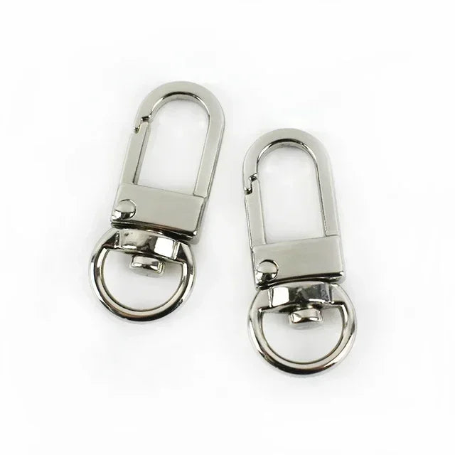 20/600Pcs Mini Carabiner Metal Buckles Swivel Rings Lobster Clasp Lanyards Trigger Spring Snap Hook Hardware Accessories