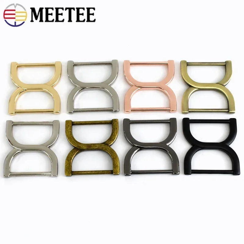 8/300Pcs Meetee 25mm Square Bag Buckles Shoes Garment Belt Buckle Clasp Handbag Strap Adjuster Snap Hooks DIY Accessories