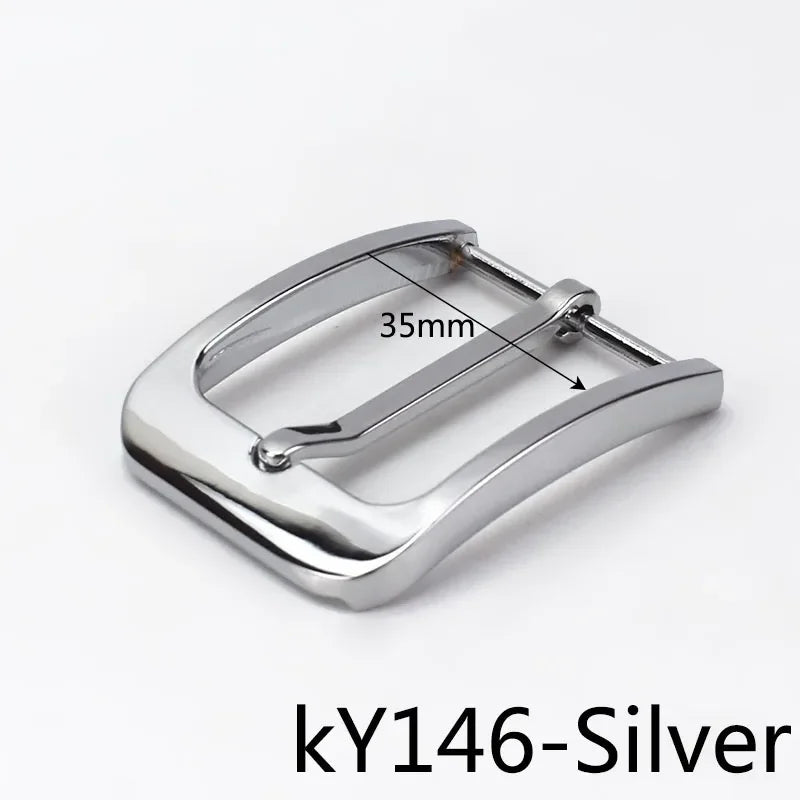 5/130Pcs Men Belt Buckle Metal Single Pin Buckles Jeans Waistband Head Decor for 33-39mm Belts Leather Craft Accessories