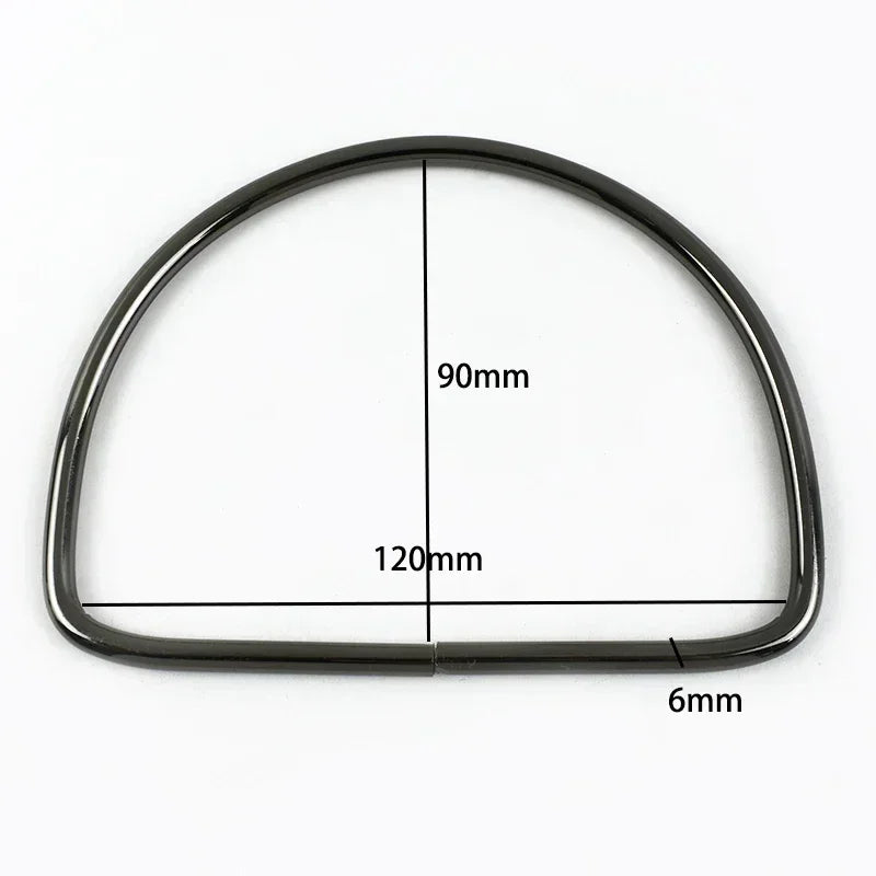 3/100Pcs Meetee D Ring Shape Buckle Metal Handles Handbag Luggage Purse Replacement Handle DIY Hardware Bag Belt Accessories