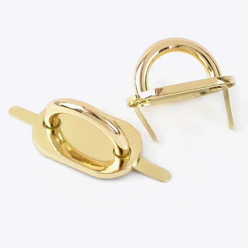 8/300Pcs Meetee Metal Arch Bridge Buckle D Ring Connector Clasp for Handbag Purse Belt DIY Leather Craft Bag Strap Accessories