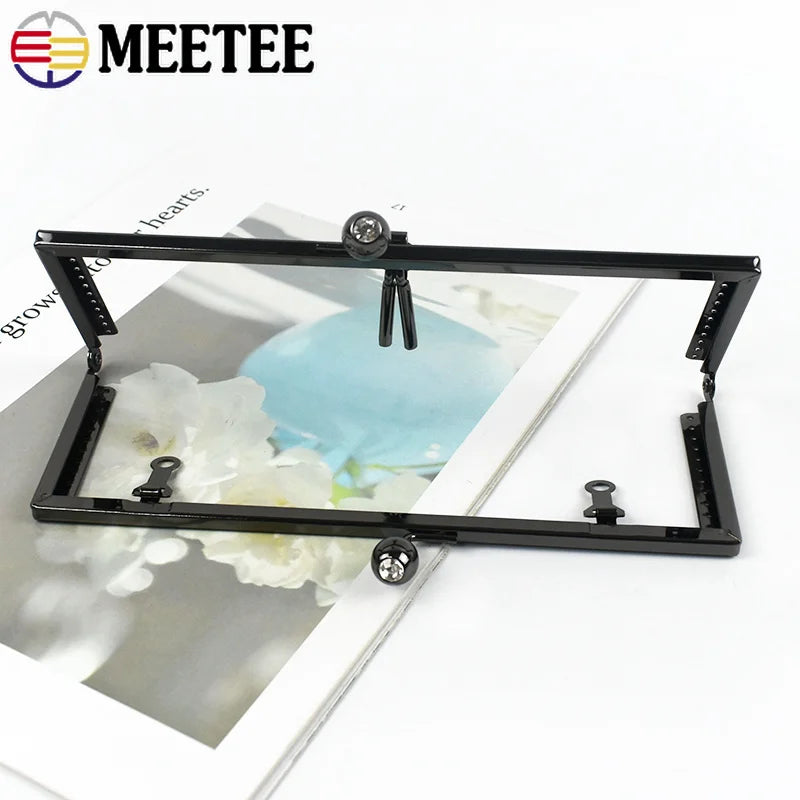 2/50Pcs 20.5cm Metal Purse Frame Kiss Clasp Lock Bag Handles for Women's Clutch Bags DIY Handbag Making Hardware Accessories