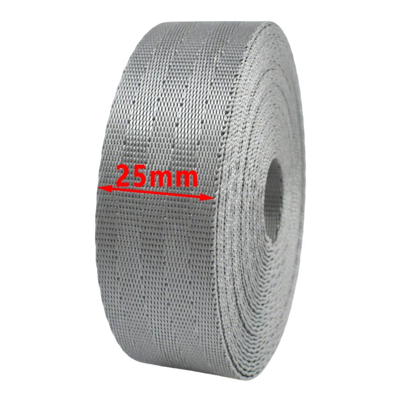 8/200Yards 25/38mm 1mm Thick Webbing Nylon Canvas Webbings Ribbon for Backpack Strap Belt Sling Tape Sewing Bia Binding Supplies