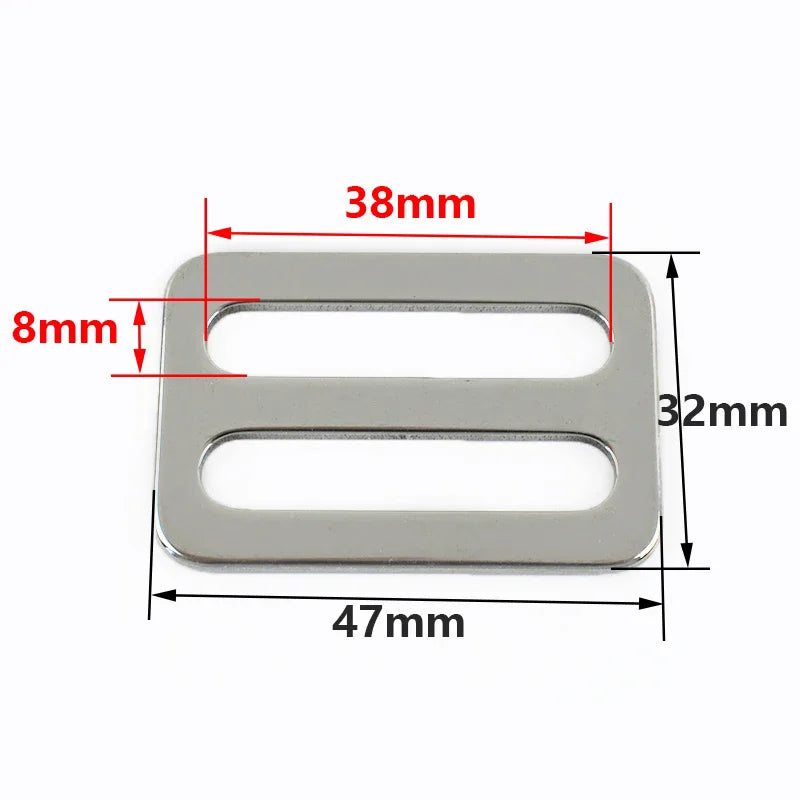 20/600Pcs 16-38mm Stainless Steel Bag Adjuster Buckle Webbing Strap Tri-Glide Slider Clasp Luggage Side Clip Hanger Hook Supplies