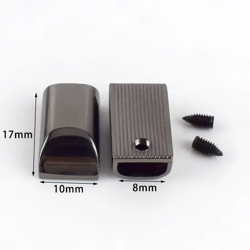 30/600Pcs Meetee Metal Zippers Tail Clip Zips Stopper Plug Head with Screw Bag Wallet Handbag Zip End Clasp DIY Hardware Accessories