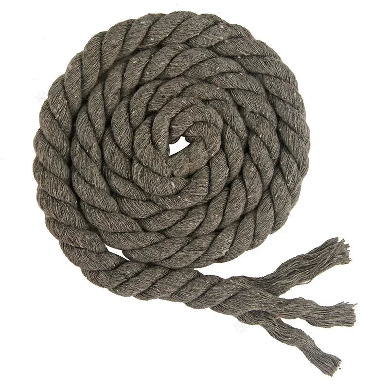 5/150Meters 5/8/10/12/20mm Colored Cotton Rope 3 Shares Twisted Cord Decoration Macrame Ropes for Bag Braided Cords Sewing Accessory