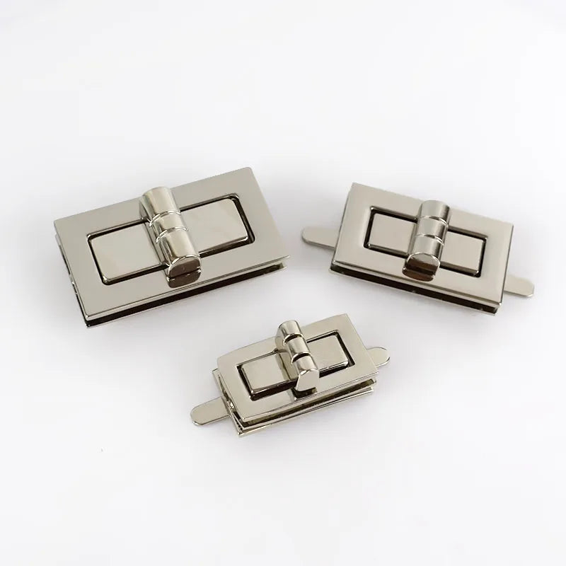 5/160Sets Metal Twist Turn Lock Snap Clasps Purse for Bag Part Accessories DIY Handmade Closure Hasp Hardware Buckle with Screw