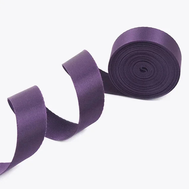 8/200Meters Colorful Nylon Webbing Strap 20-50mm Decor Ribbon Backpack Safety Belt Bias Binding Tape DIY Clothes Sewing Accessories