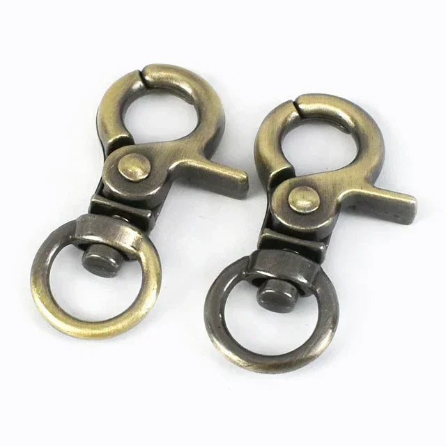 20/600Pcs Mini Carabiner Metal Buckles Swivel Rings Lobster Clasp Lanyards Trigger Spring Snap Hook Hardware Accessories