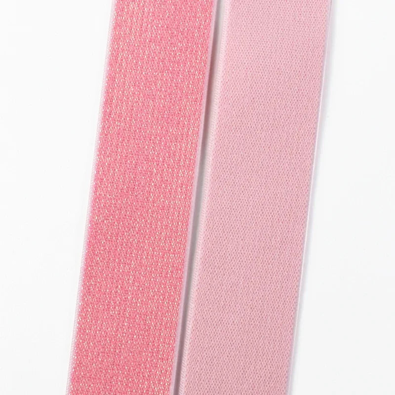 8/300M 25/30/40/50mm Nylon Elastic Bands for Sewing Rubber Band Colored Glitter Nylon Elasticity Webbing Decoration Spandex Belt