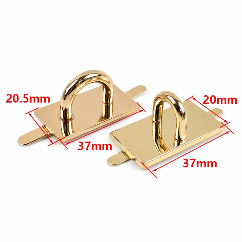 8/200Pcs Arch Bridge D Ring Metal Buckles Pin Clasp Fastex Buckle for Bag Straps Connector Hook Handbag Side Carabiner Clips