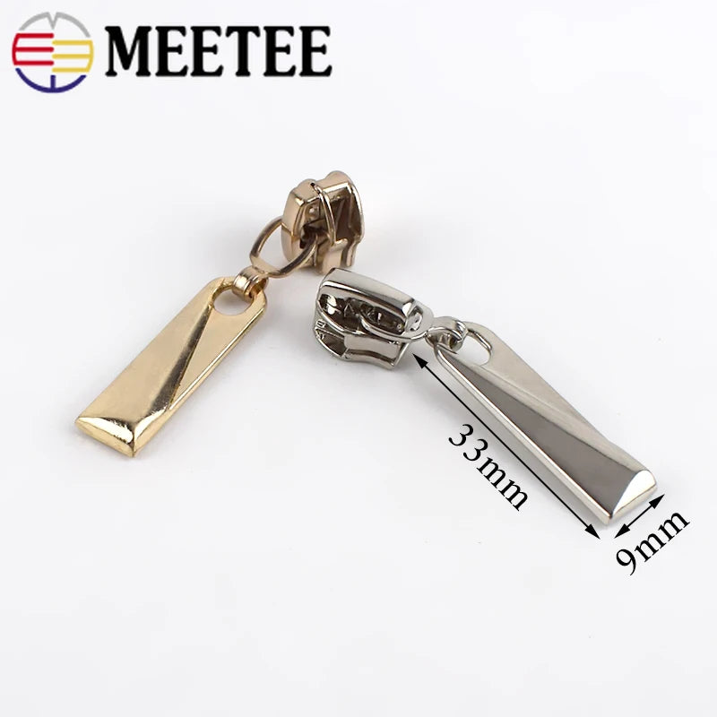 15/550pcs 5# Zipper Sliders for Resin/Nylon/Metal Zippers DIY Clothes Jacket Coat Luggage Zip Head Repair Kit Sewing Accessories