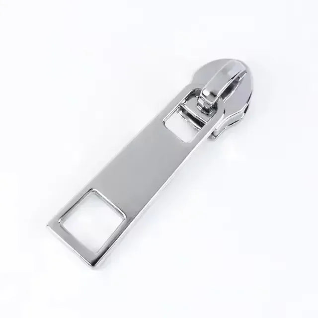 Meetee 25/500Pcs 5# Sewing Zipper Sliders for Nylon Zips Purse Zip Slider Apparel Decoration Zippers Puller Handbag Repairs Kits