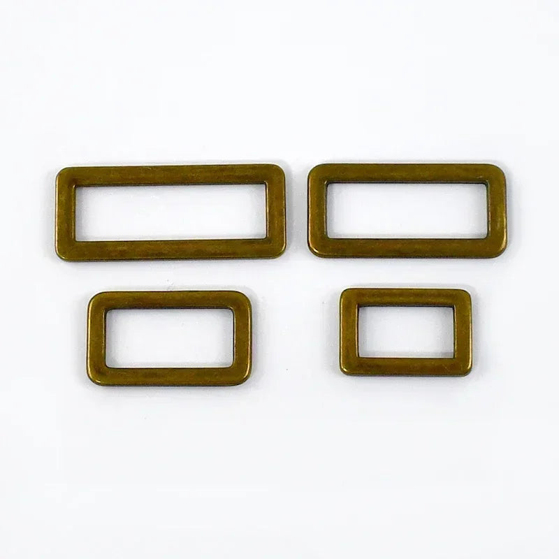 15/500Pcs 20-50mm Metal Ring Buckle Bag Strap Tri Glide Slider Adjuster Webbing Backpack Belt Clasp Hook DIY Hardware Accessories