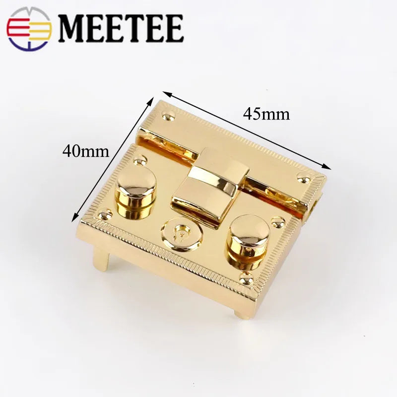 3/90Pcs Meetee Metal Bag Snap Lock Handbag Clasps Closure Buckle DIY Purse Twist Turn Locks Bags Accessories Replacement Buckles