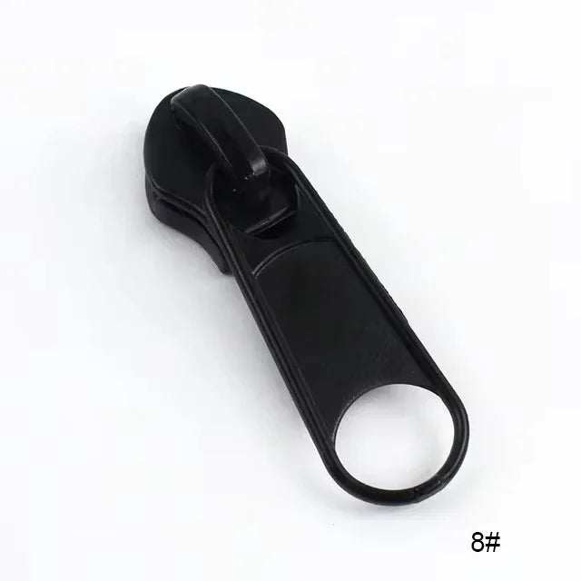 30/500Pcs Nylon Zip Slider Puller Reversed Zipper Head for Invisible Waterproof Zippers Luggage Coat DIY Sewing Accessories