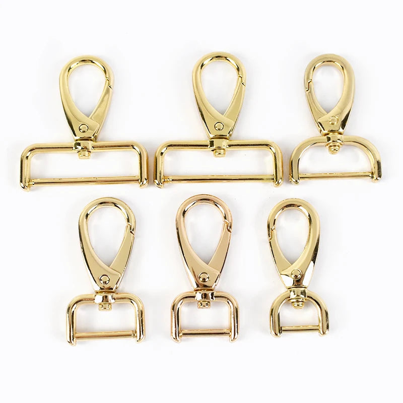 8/200Pcs Metal Bag Strap Buckles 13-38mm Swivel Lobster Clasp Snap Hook Dog Collar Repair Detachable Trigger Clamp Keychain Parts